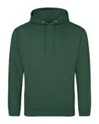 sweat à capuche couleur vert bouteille personnalisable