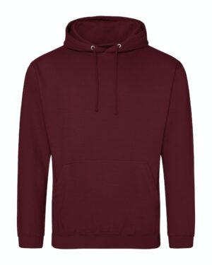 sweat à capuche bordeaux personnalisable