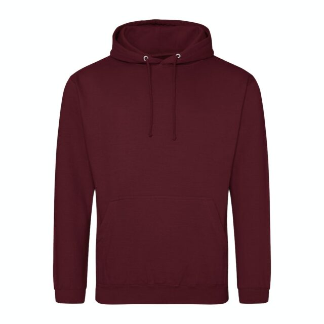 sweat à capuche bordeaux personnalisable