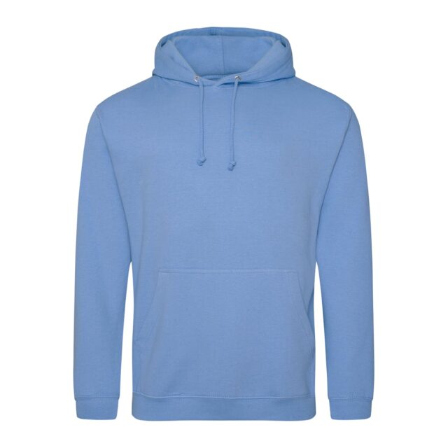 sweat à capuche couleur bleuet personnalisable