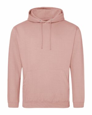 sweat capuche couleur rose poudrée personnalisable