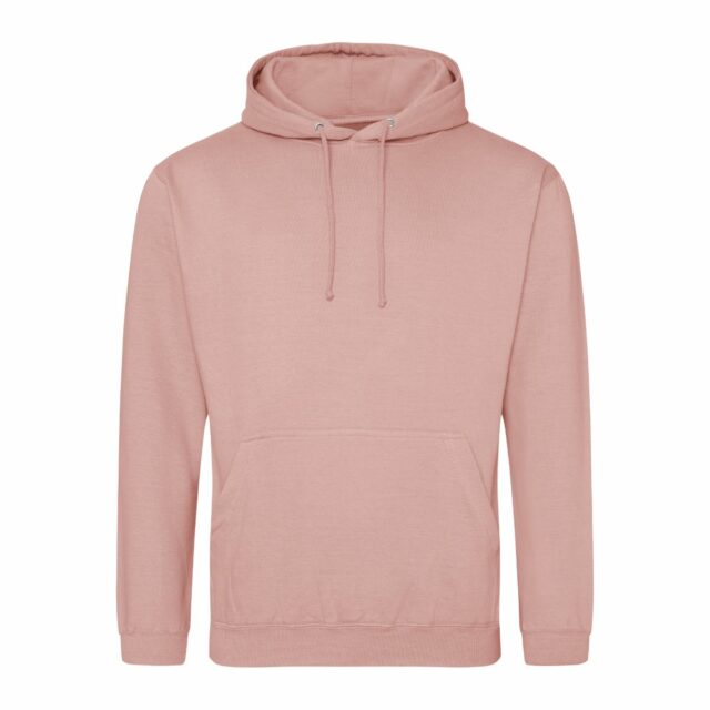 sweat capuche couleur rose poudrée personnalisable