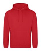 sweat capuche couleur rouge flamme personnalisable