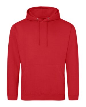 sweat capuche couleur rouge flamme personnalisable
