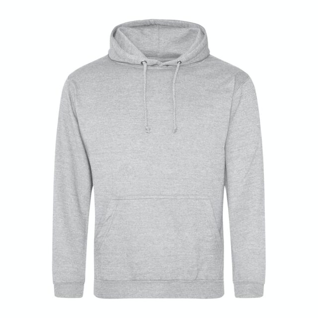 sweat capuche couleur gris chiné personnalisable