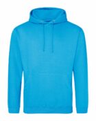 sweat capuche couleur bleu hawaïi