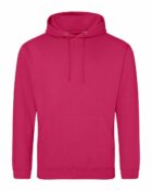 sweat capuche couleur rose vif personnalisable