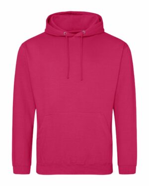 sweat capuche couleur rose vif personnalisable