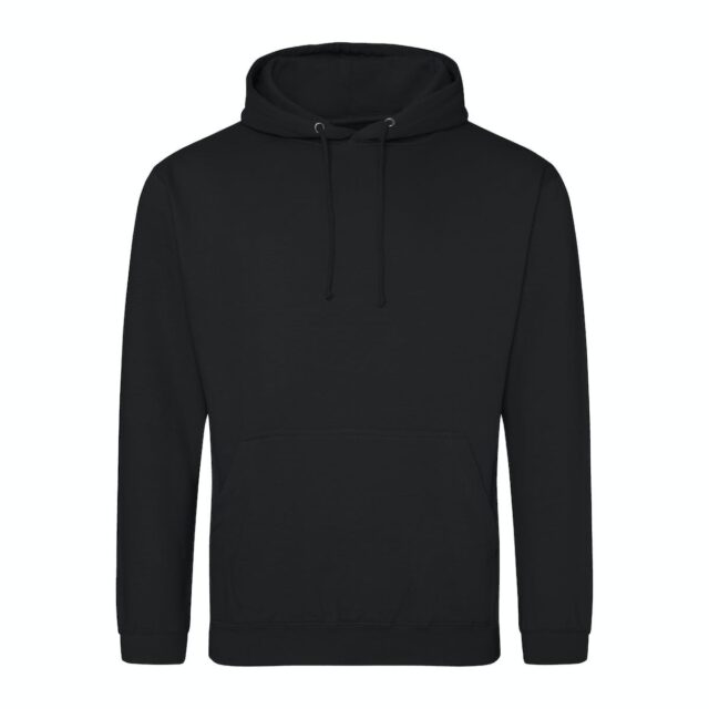 sweat capuche couleur noir jet personnalisable