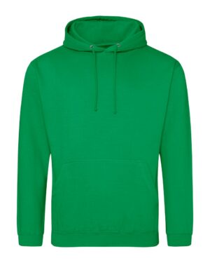 sweat capuche vert kelly personnalisable