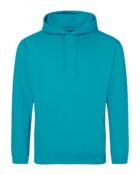 sweat-bleu-lagon-capuche-floccage