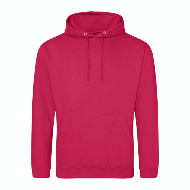 sweat à capuche couleur rose lipstick personnalisable