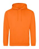 sweat à capuche couleur orange fluo