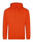sweat-orange-capuche-textile