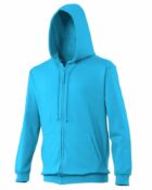 sweat à capuche couleur bleu hawai