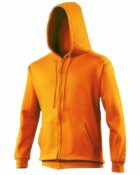 sweat à capuche couleur orange écrasée