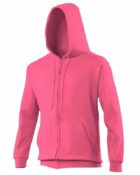 sweat à capuche couleur rose vif