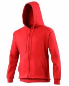 sweat à capuche couleur rouge vif