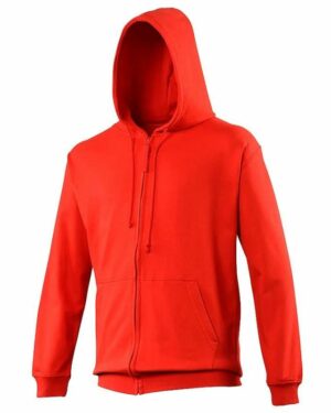 sweat à capuche couleur rouge feu