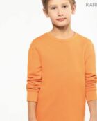 sweat col rond éco responsable enfant rouge
