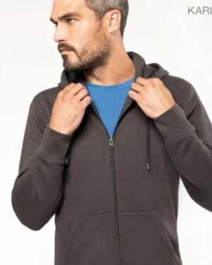Sweat à capuche zippé Kariban K4030