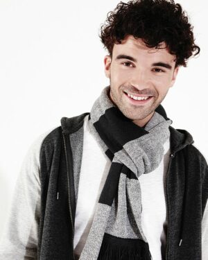 BEECHFIELD BC479 écharpe gris noir