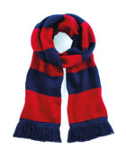 BEECHFIELD BC479 écharpe rouge et bleu foncé