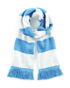 BEECHFIELD BC479 écharpe blanc bleu ciel
