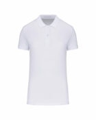 polo piqué femme manche courte blanc