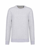 sweat col rond éco responsable gris cendré