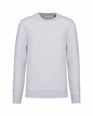 sweat col rond éco responsable gris cendré
