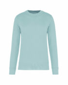 sweat col rond éco responsable menthe glacé