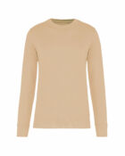 sweat col rond éco responsable sable