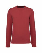 sweat col rond éco responsable rouge
