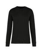 sweat col rond éco responsable enfant noir
