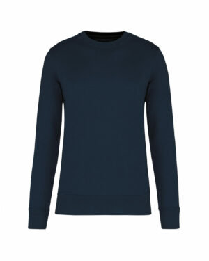 sweat col rond éco responsable enfant bleu navy