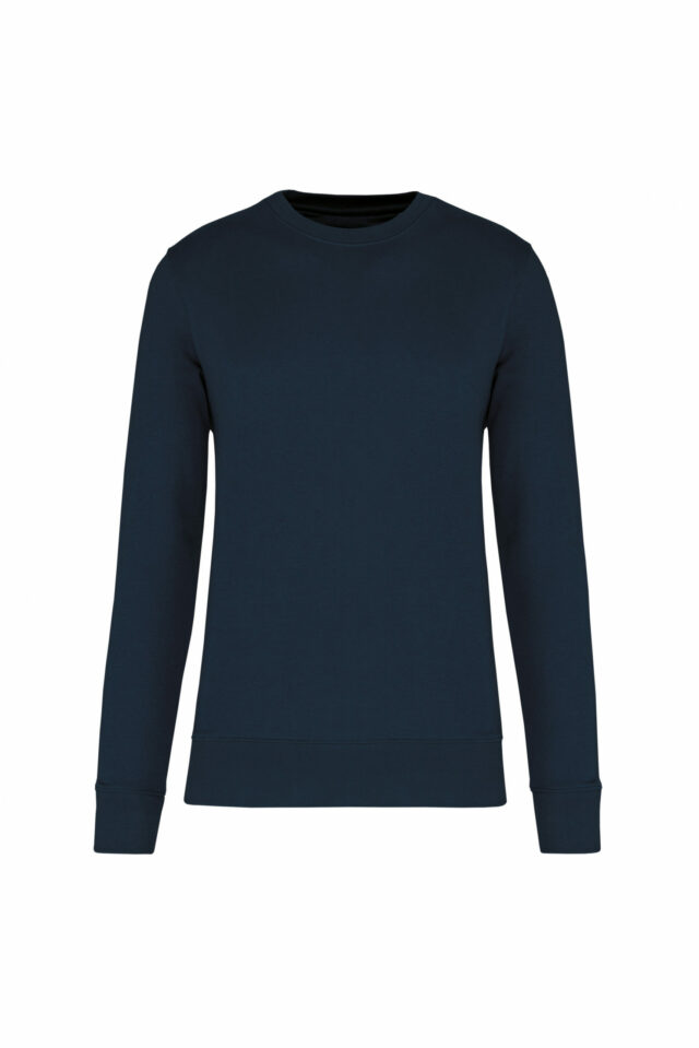sweat col rond éco responsable enfant bleu navy