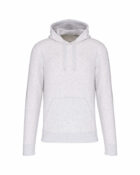 sweat capuche éco responsable cendre chiné