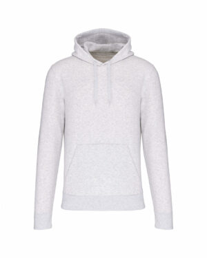 sweat capuche éco responsable cendre chiné