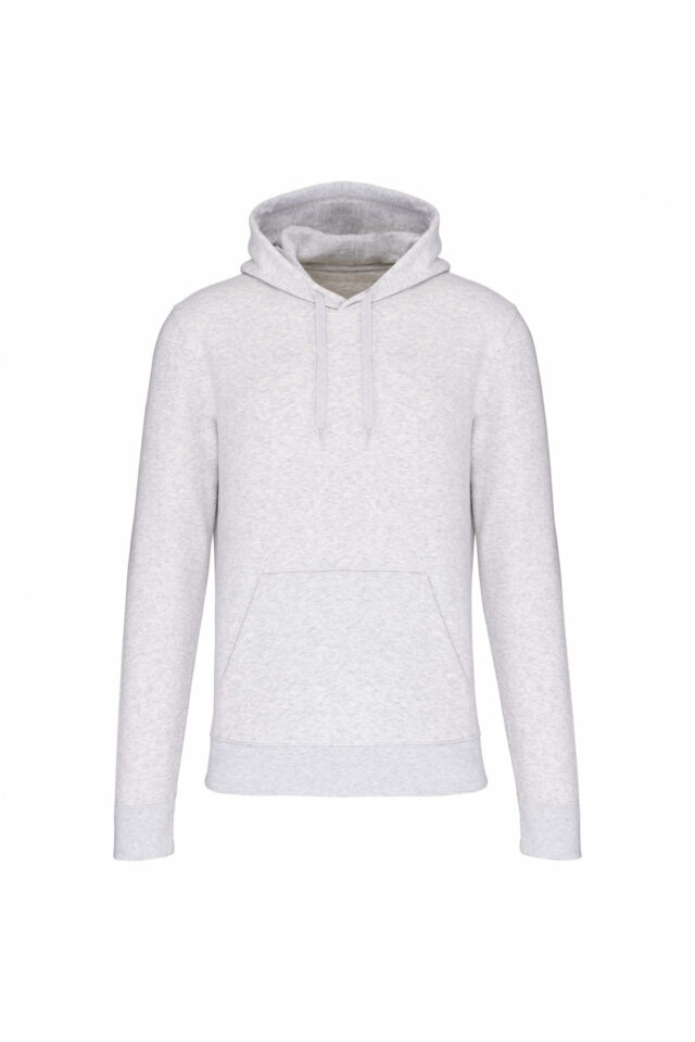 sweat capuche éco responsable cendre chiné