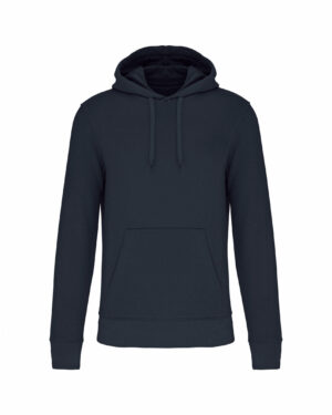 sweat capuche éco responsable homme bleu foncé
