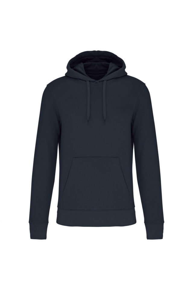 sweat capuche éco responsable homme bleu foncé