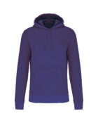 sweat capuche éco responsable homme violet foncé