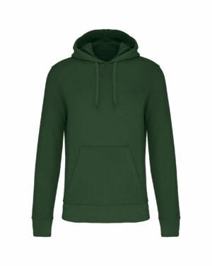 sweat capuche éco responsable homme vert forêt