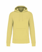 sweat capuche éco responsable homme vert citron