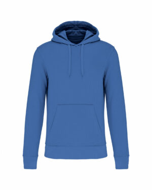 sweat capuche éco responsable homme bleu roi