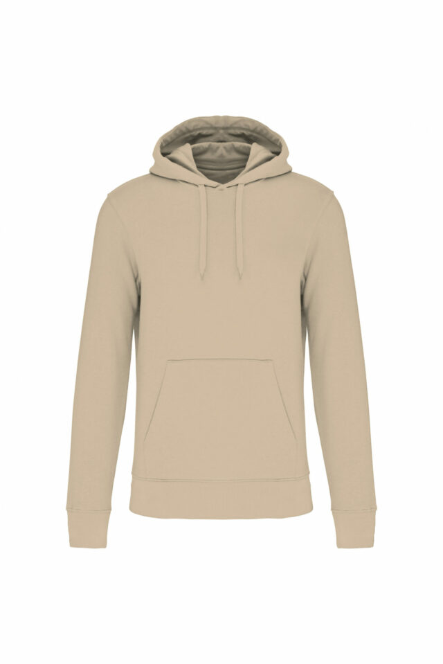 sweat capuche éco responsable beige sable