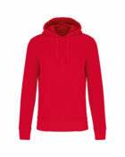 sweat capuche éco responsable homme rouge