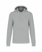 sweat capuche éco responsable homme gris clair