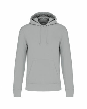 sweat capuche éco responsable homme gris clair